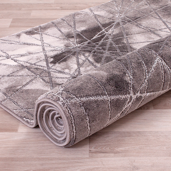 Bianco 185TA 80x150cm Luxury Rug In Dark Grey And Grey