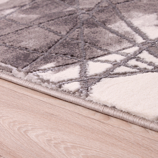 Bianco 185TA 80x150cm Luxury Rug In Dark Grey And Grey