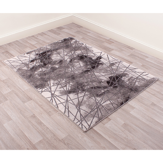 Bianco 185TA 80x150cm Luxury Rug In Dark Grey And Grey