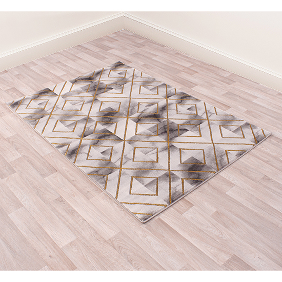 Bianco 196SA 120x170cm Luxury Rug In Cream And Gold_6