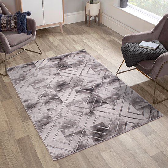 Read more about Bianco 196sa 80x150cm luxury rug in cream and light grey