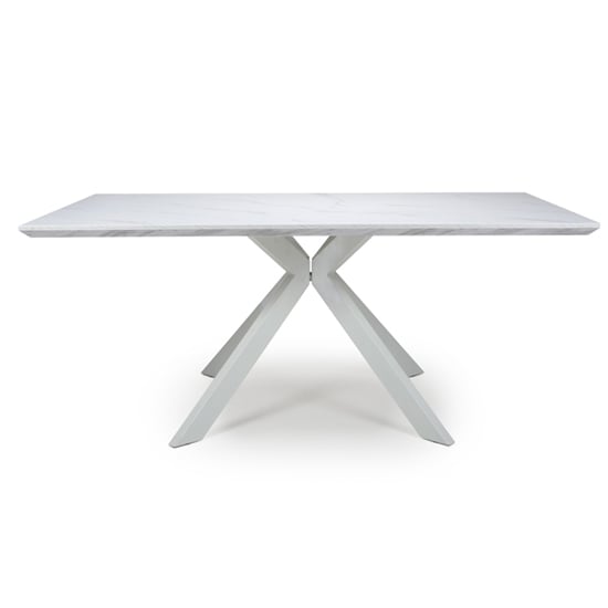 Read more about Biancon large extending dining table in marble effect