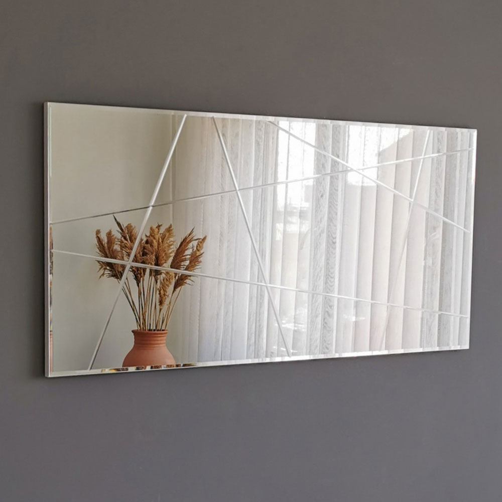 Bicdale Rectangular Glass Wall Mirror with MDF Frame