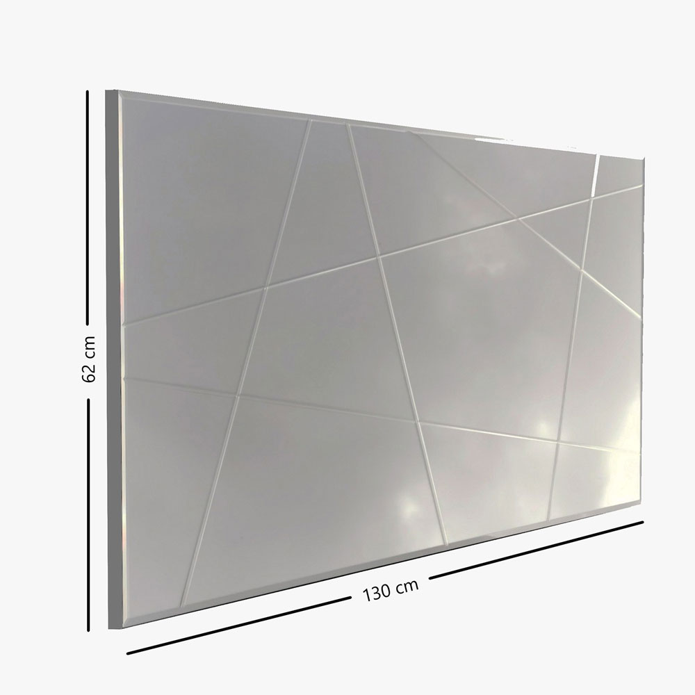 Bicdale Rectangular Glass Wall Mirror with MDF Frame