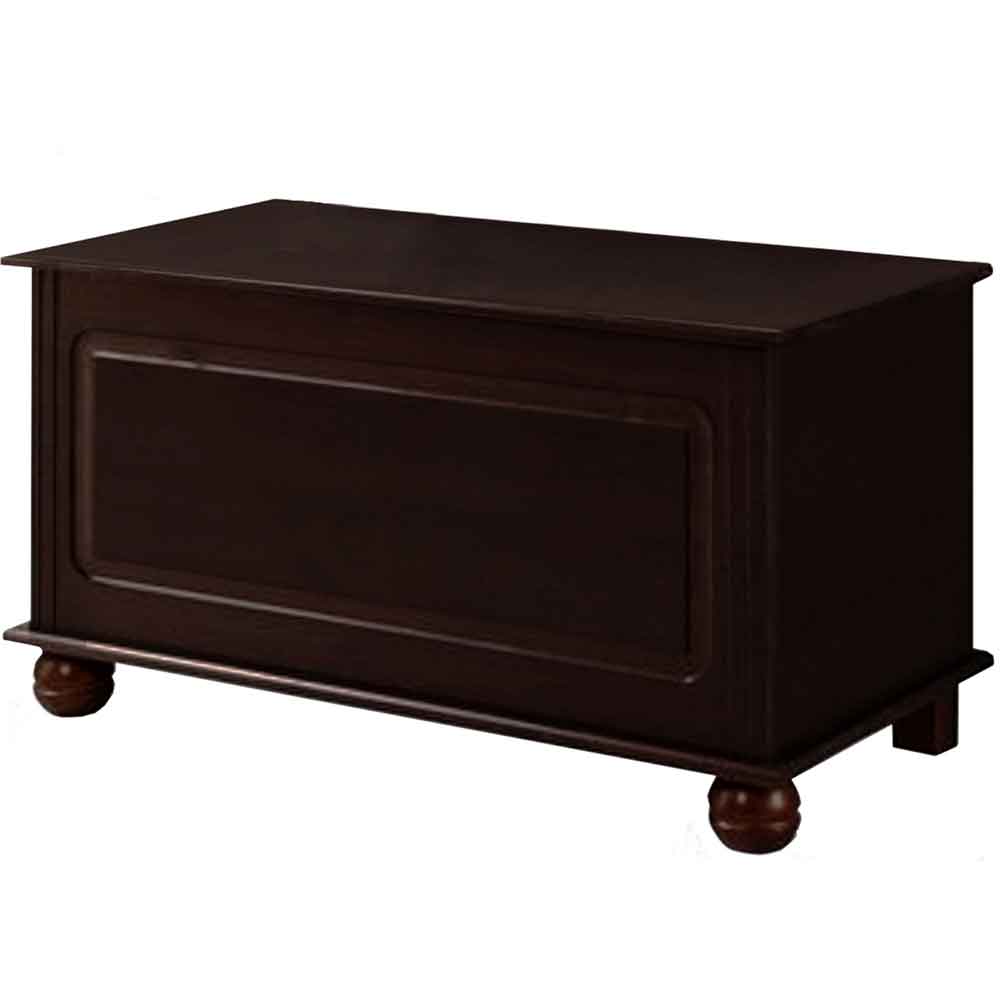 Bickley Wooden Hallway Storage Bench in Brown