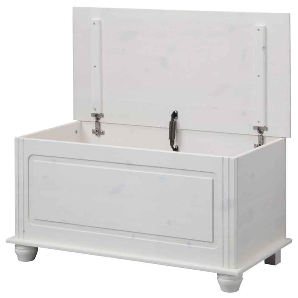 Bickley Wooden Hallway Storage Bench in White