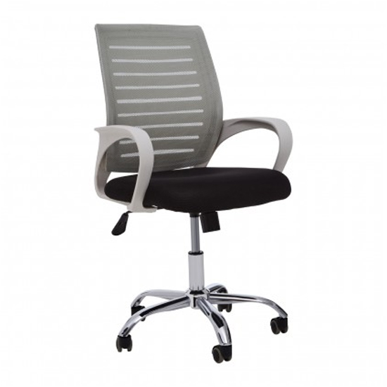 Photo of Bicot home and office chair with armrests in grey