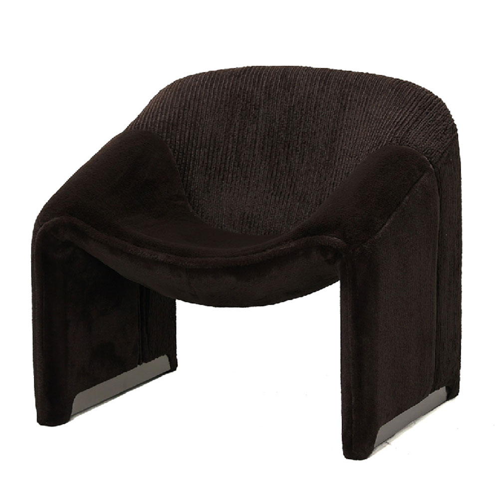 Bicwood Fabric Armchair in Brown