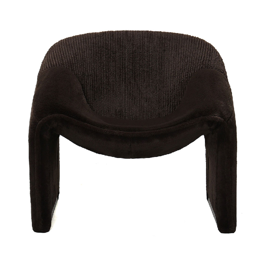 Bicwood Fabric Armchair in Brown