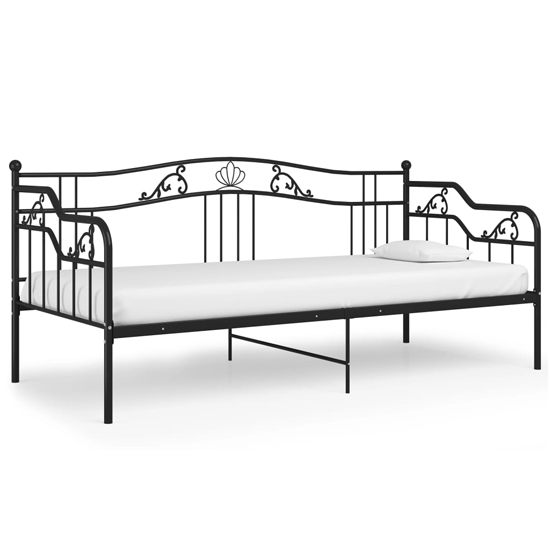 Bijan Metal Frame Single Sofa Bed In Black