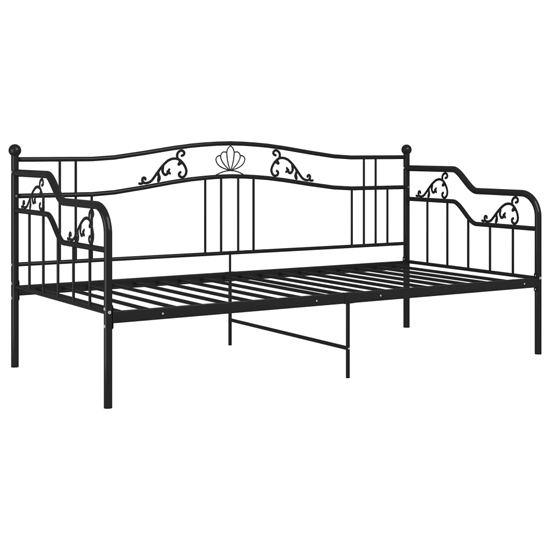 Bijan Metal Frame Single Sofa Bed In Black