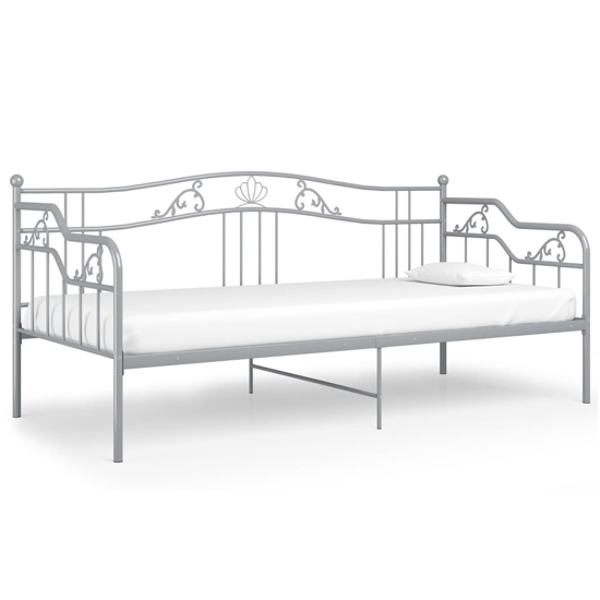 Bijan Metal Frame Single Sofa Bed In Grey