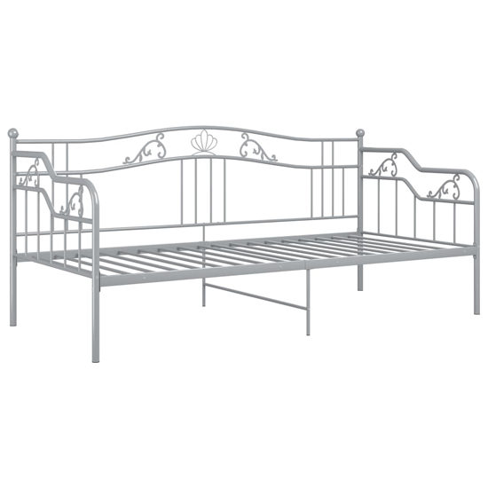 Bijan Metal Frame Single Sofa Bed In Grey