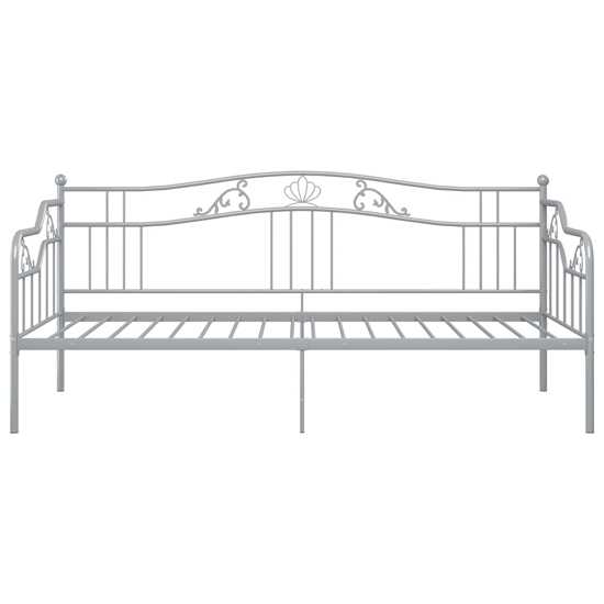 Bijan Metal Frame Single Sofa Bed In Grey