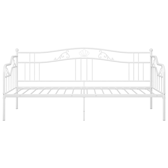 Bijan Metal Frame Single Sofa Bed In White