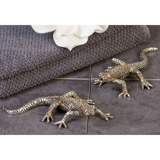 Product photograph of Billy Poly Set Of 2 Small Design Sculpture In Antique Silver from Furniture in Fashion