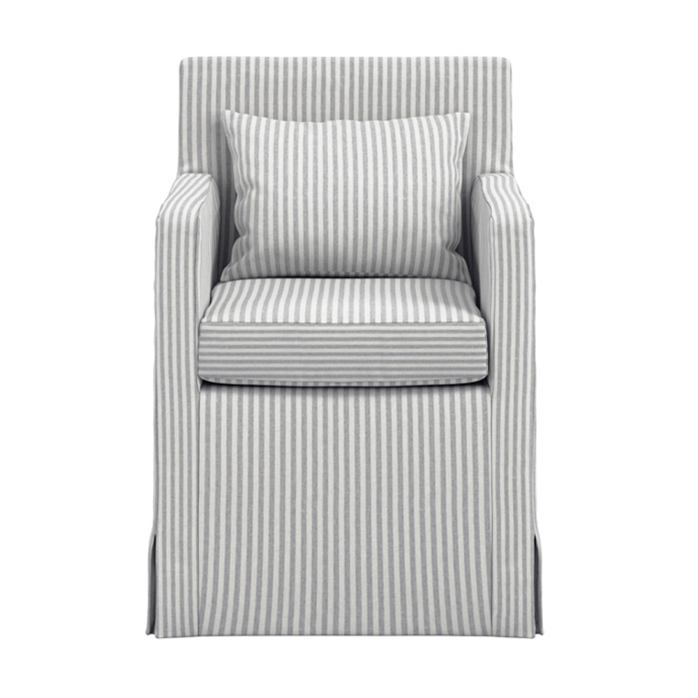 Biloxi Fabric Armchair - Grey