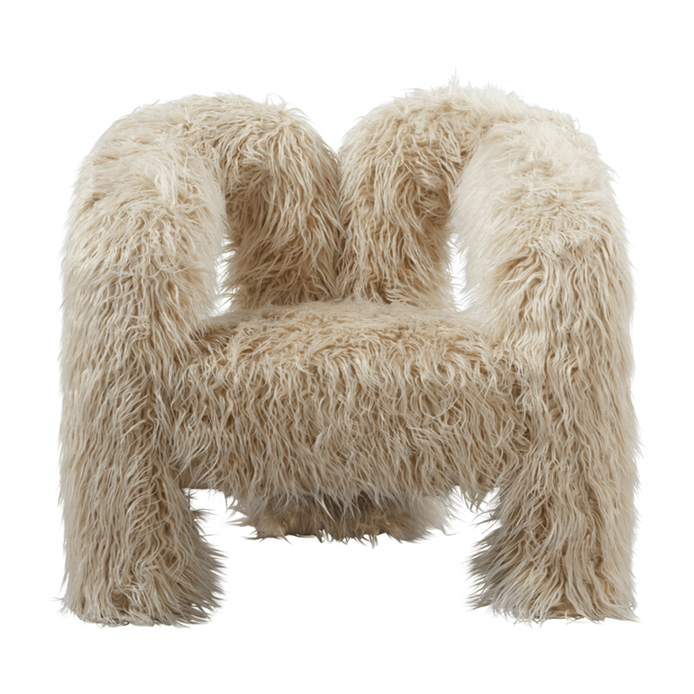 Biloxi Fabric Bedroom Chair - Ivory