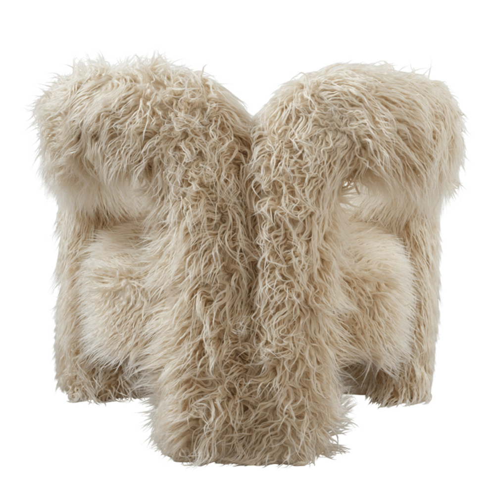 Biloxi Fabric Bedroom Chair - Ivory