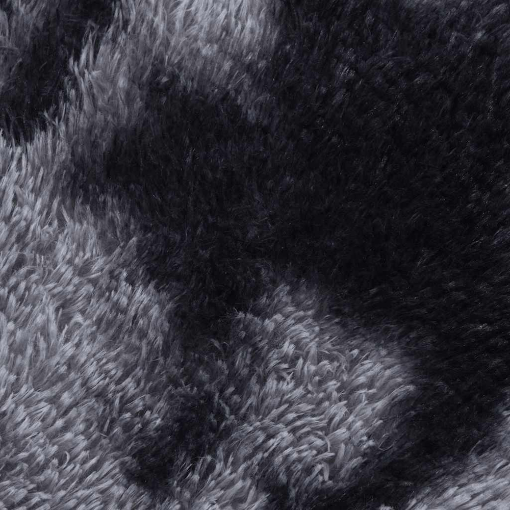 Biloxi Polyester Oval High Pile Shaggy Rug - Dark Grey