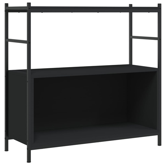 Biloxi Wooden Bookcase With 1 Large Shelf In Black
