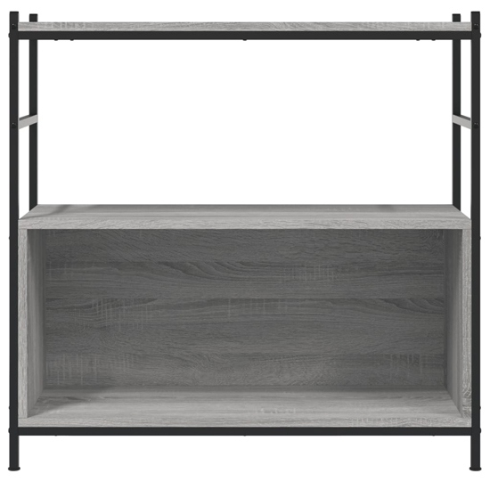 Biloxi Wooden Bookcase With 1 Large Shelf In Grey Sonoma Oak