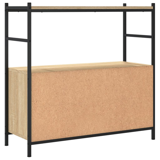 Biloxi Wooden Bookcase With 1 Large Shelf In Sonoma Oak