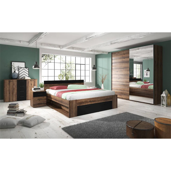 Biloxi Wooden Divan Super King Size Bed In Monastery Oak