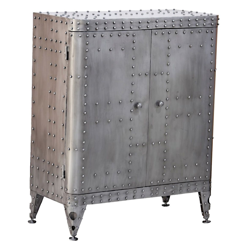 Binghamton Metal Storage Cabinet In Silver