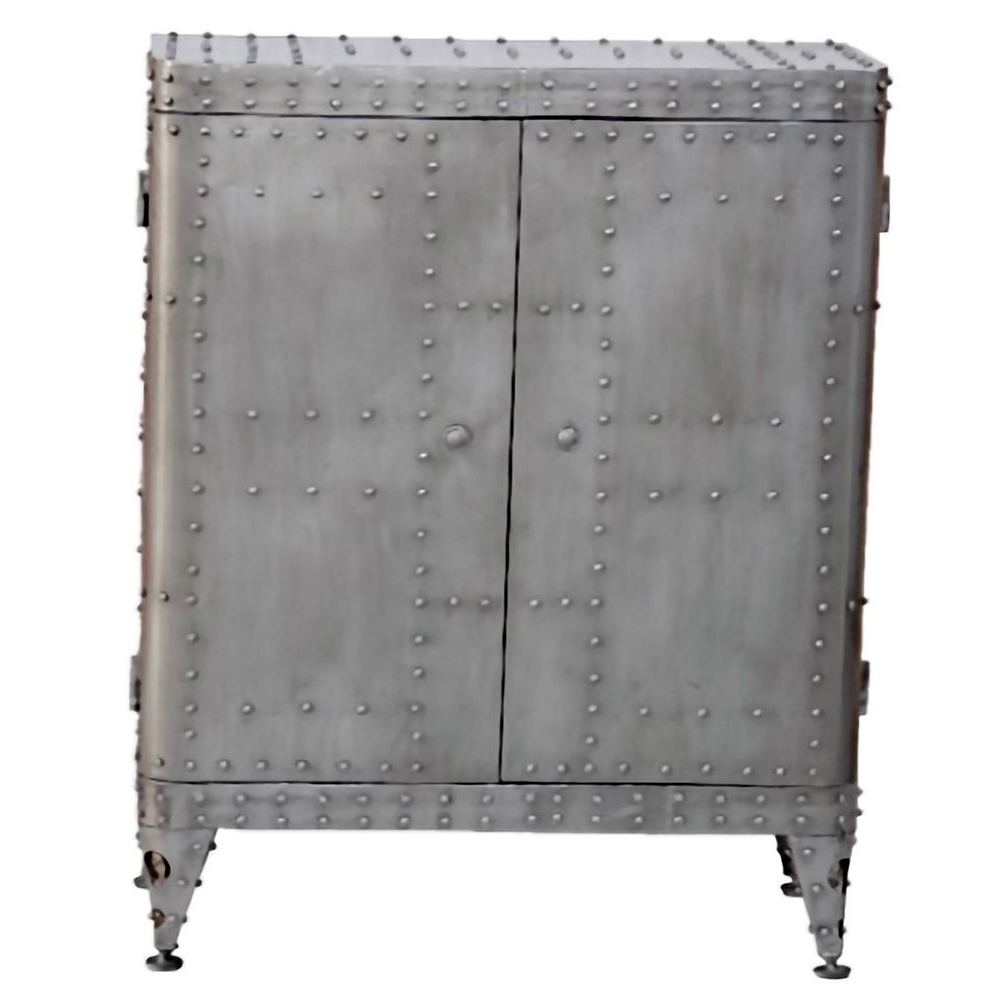 Binghamton Metal Storage Cabinet In Silver