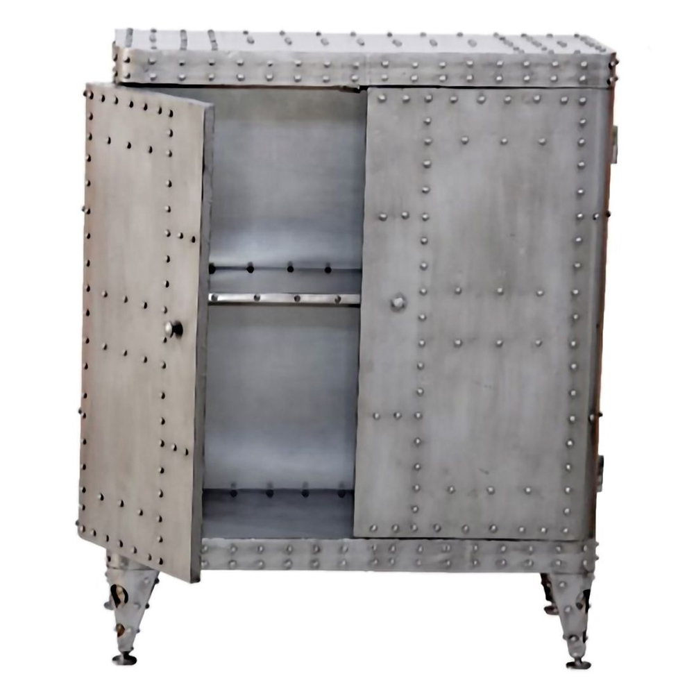 Binghamton Metal Storage Cabinet In Silver