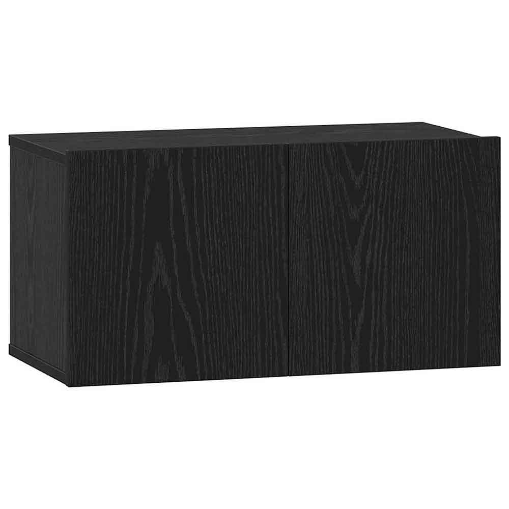 Binnenstad 60cm Wooden 4 Piece Entertainment Unit In Black Oak