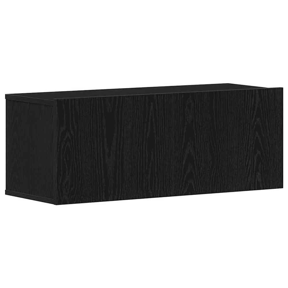 Binnenstad 90cm Wooden 4 Piece Entertainment Unit In Black Oak