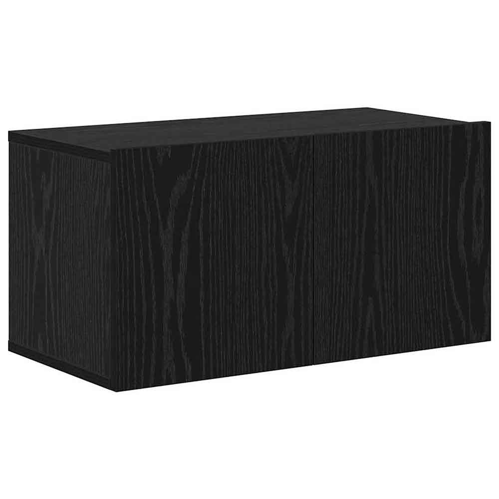 Binnenstad 90cm Wooden 4 Piece Entertainment Unit In Black Oak