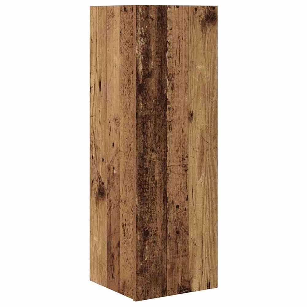 Binnenstad 90cm Wooden 4 Piece Entertainment Unit In Old Wood