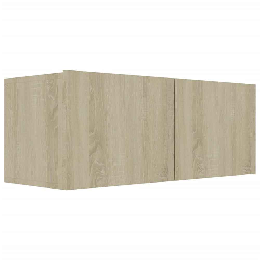 Binnenstad 90cm Wooden 4 Piece Entertainment Unit In Sonoma Oak
