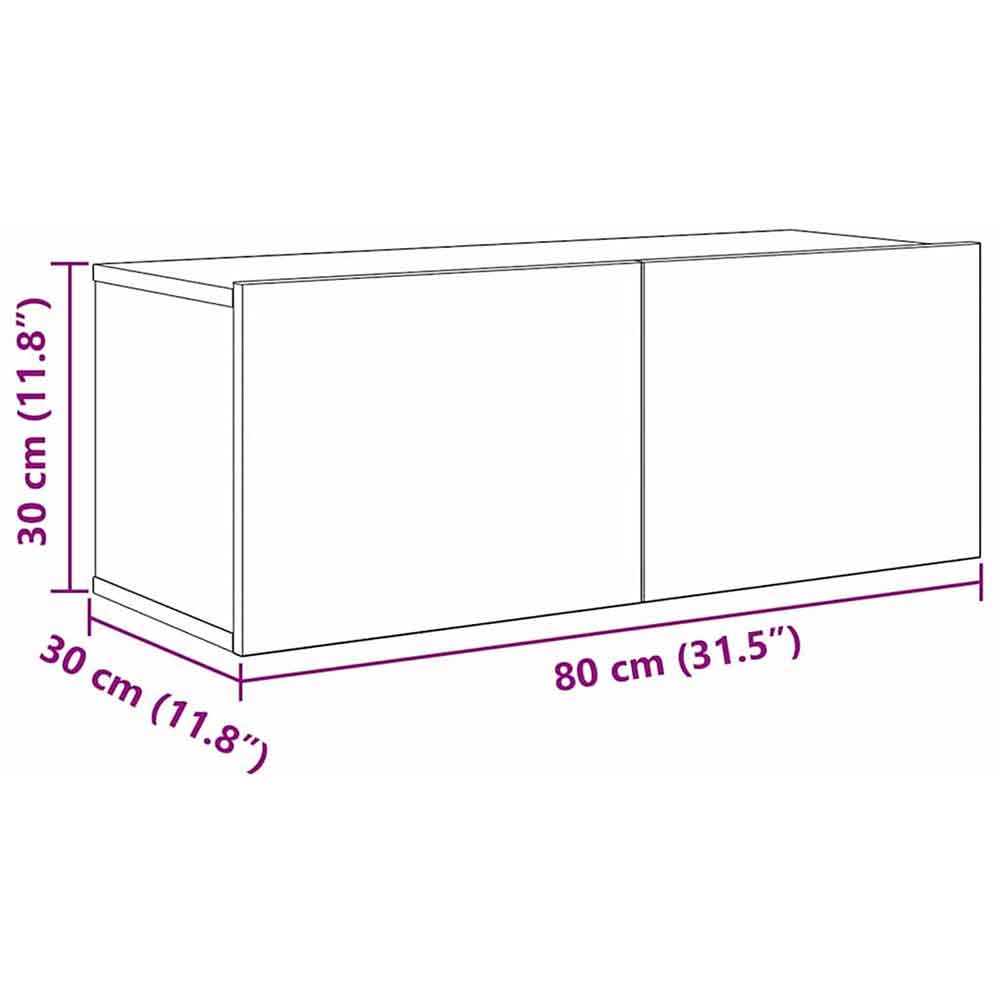 Binnenstad 90cm Wooden 4 Piece Entertainment Unit In White