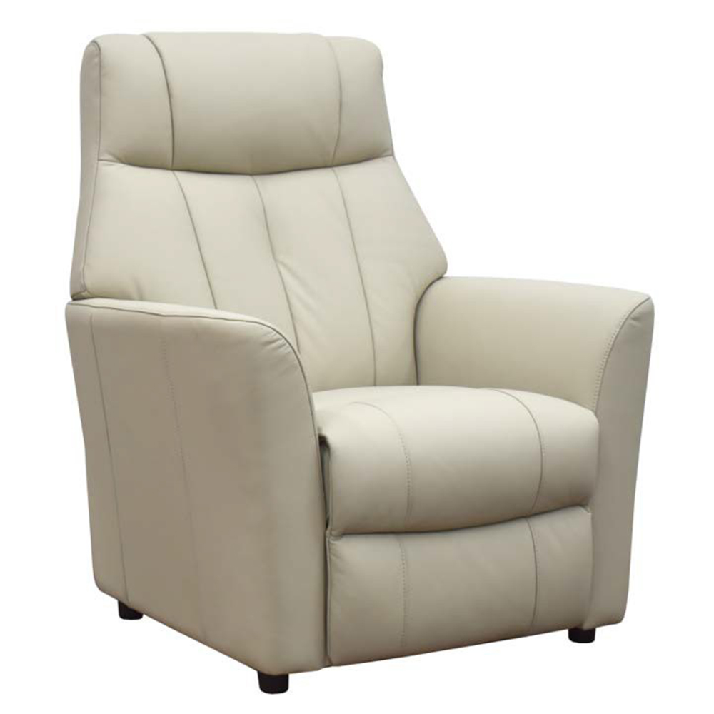 Bionel Leather 1 Seater Sofa in Mushroom