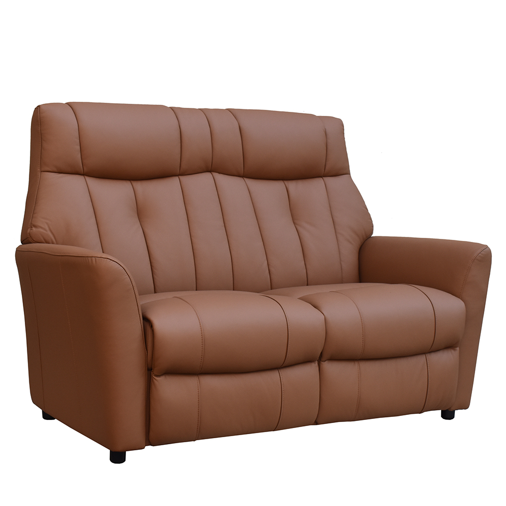 Bionel Leather 2 Seater Sofa in Camel