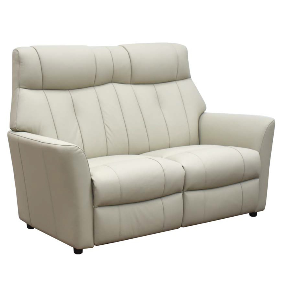 Bionel Leather 2 Seater Sofa in Mushroom