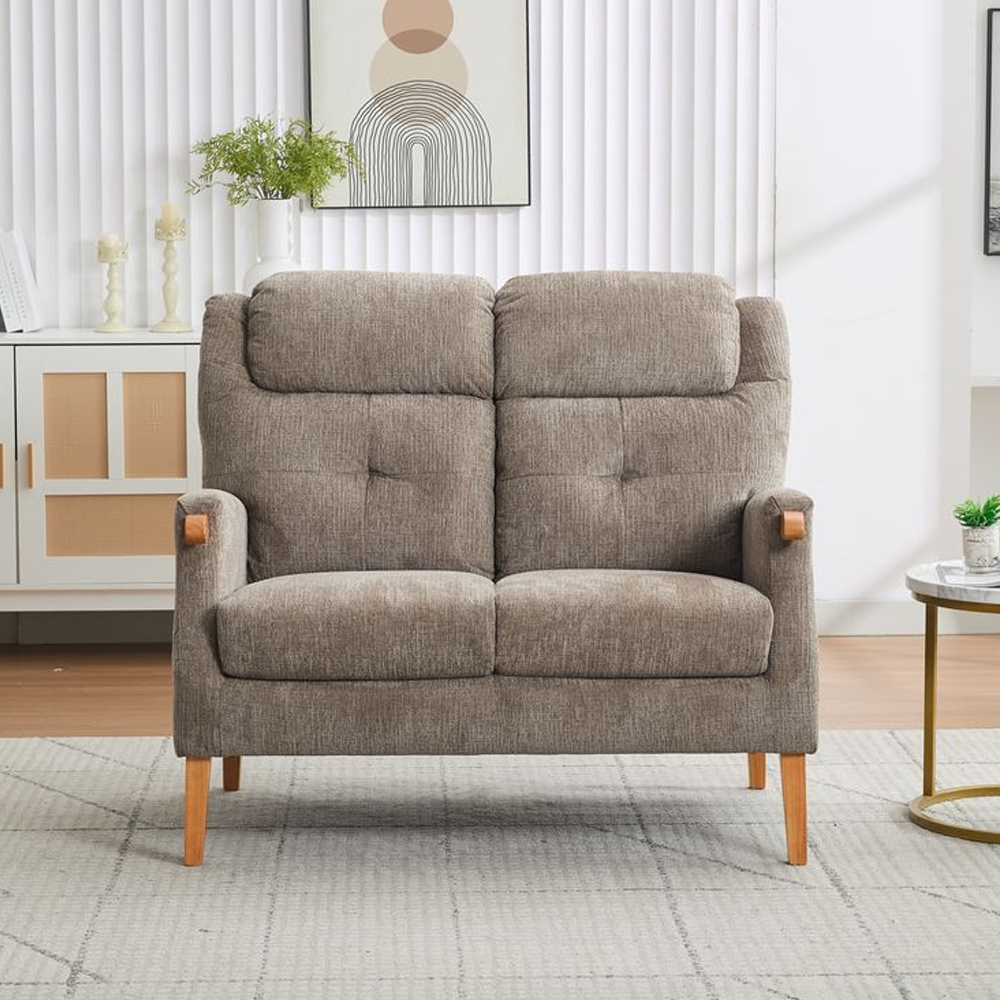 Itaquera Fabric 2 Seater Sofa in Mink
