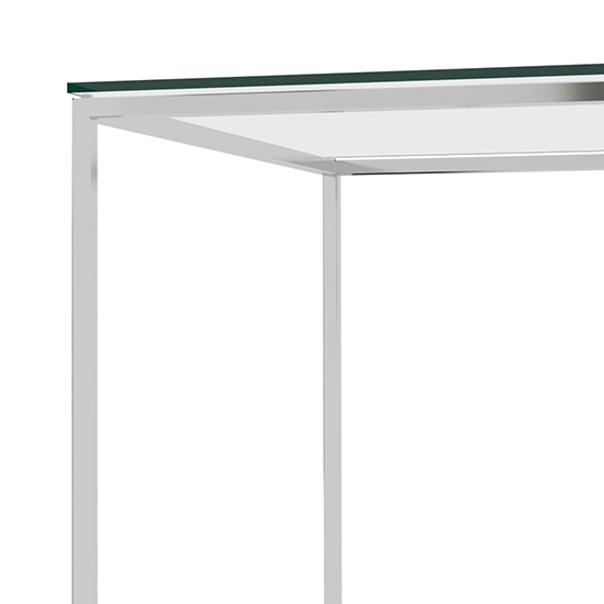 Birger Clear Glass Coffee Table With Silver Steel Frame_3
