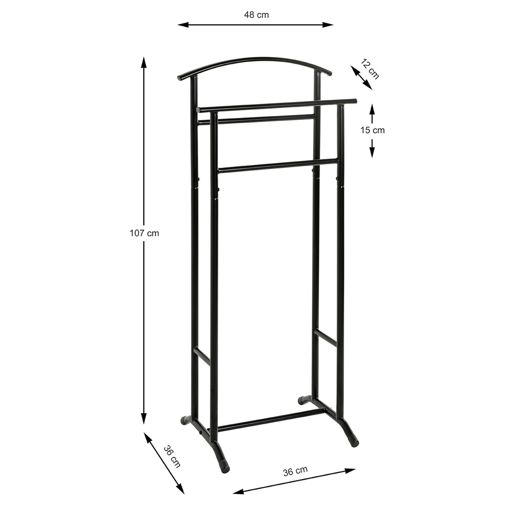 Birmingham Metal Coat Stand In Black