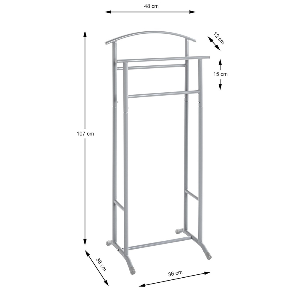 Birmingham Metal Coat Stand In Grey