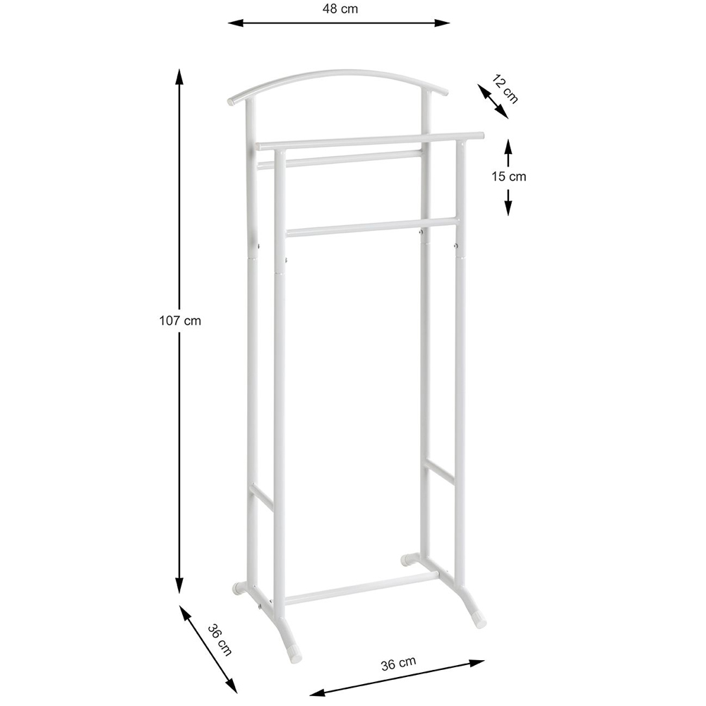Birmingham Metal Coat Stand In White