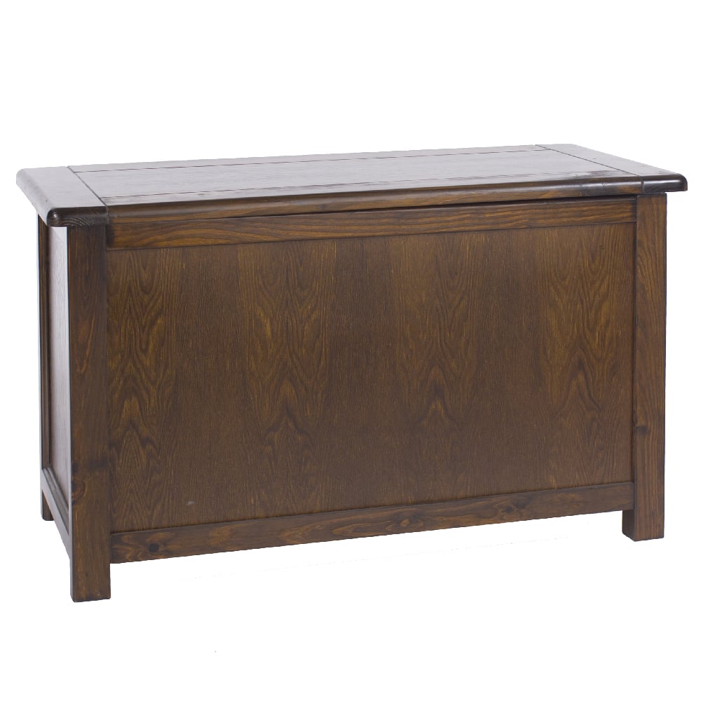 Birtley Wooden Blanket Box In Dark Brown