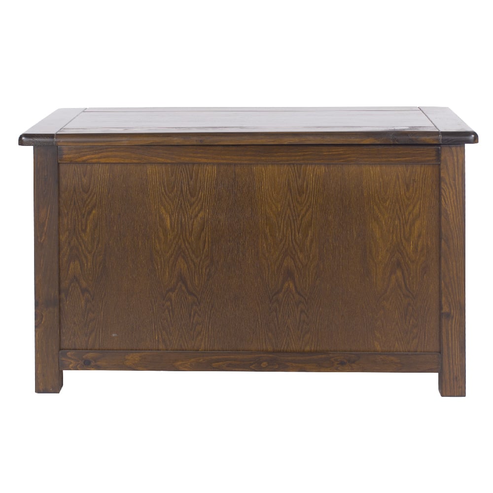 Birtley Wooden Blanket Box In Dark Brown