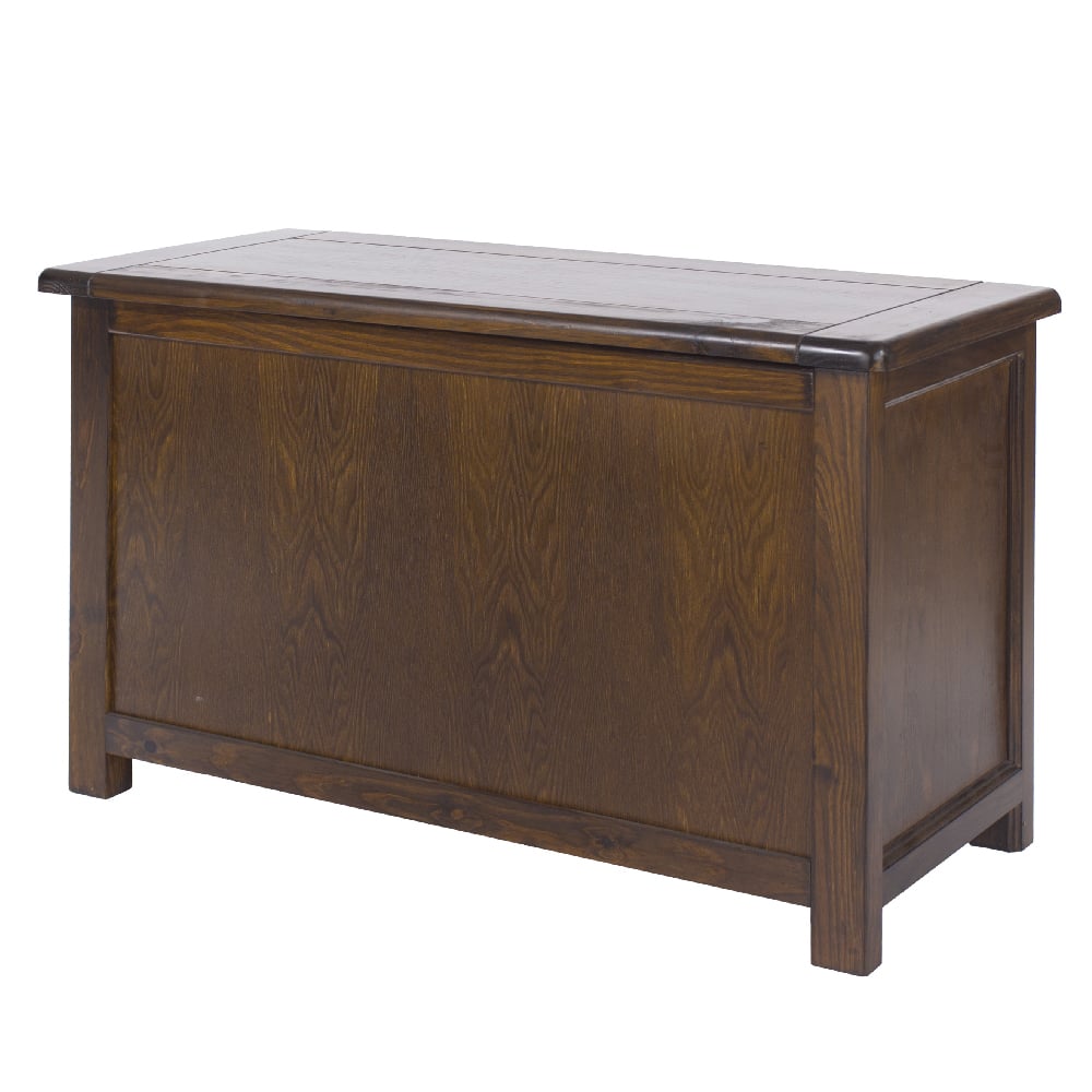 Birtley Wooden Blanket Box In Dark Brown