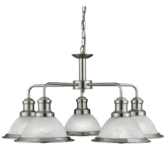 Read more about Bistro 5 light ceiling light in satin silver
