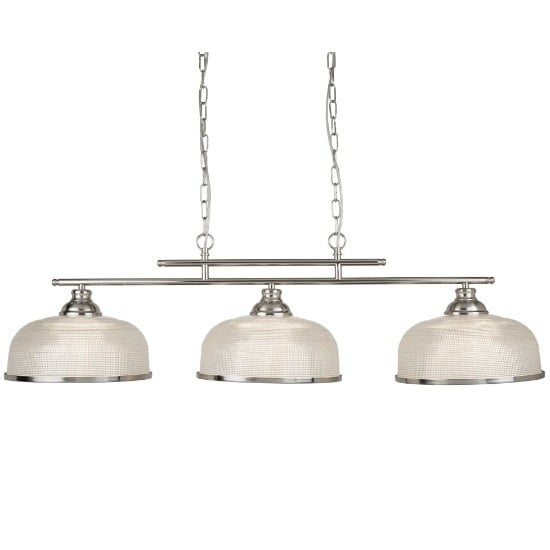 Product photograph of Bistro Ii 3 Light Ceiling Bar In Satin Silver from Furniture in Fashion